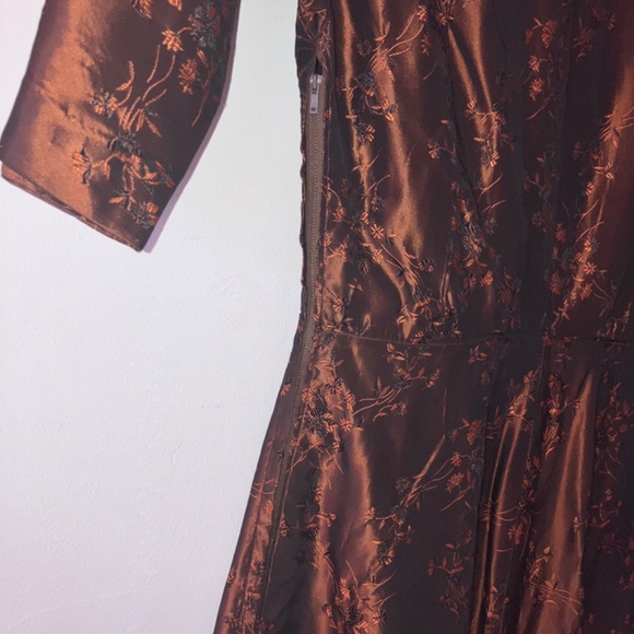1950s Brown cocktail dress - Picture 9 of 11